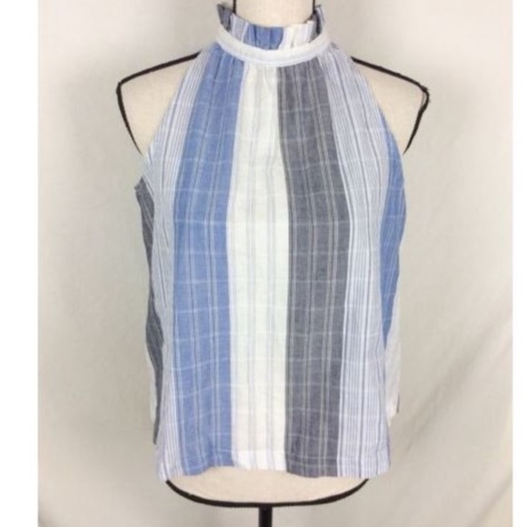 Universal Thread - Blue Striped High Neck Tank - Picture 5 of 5